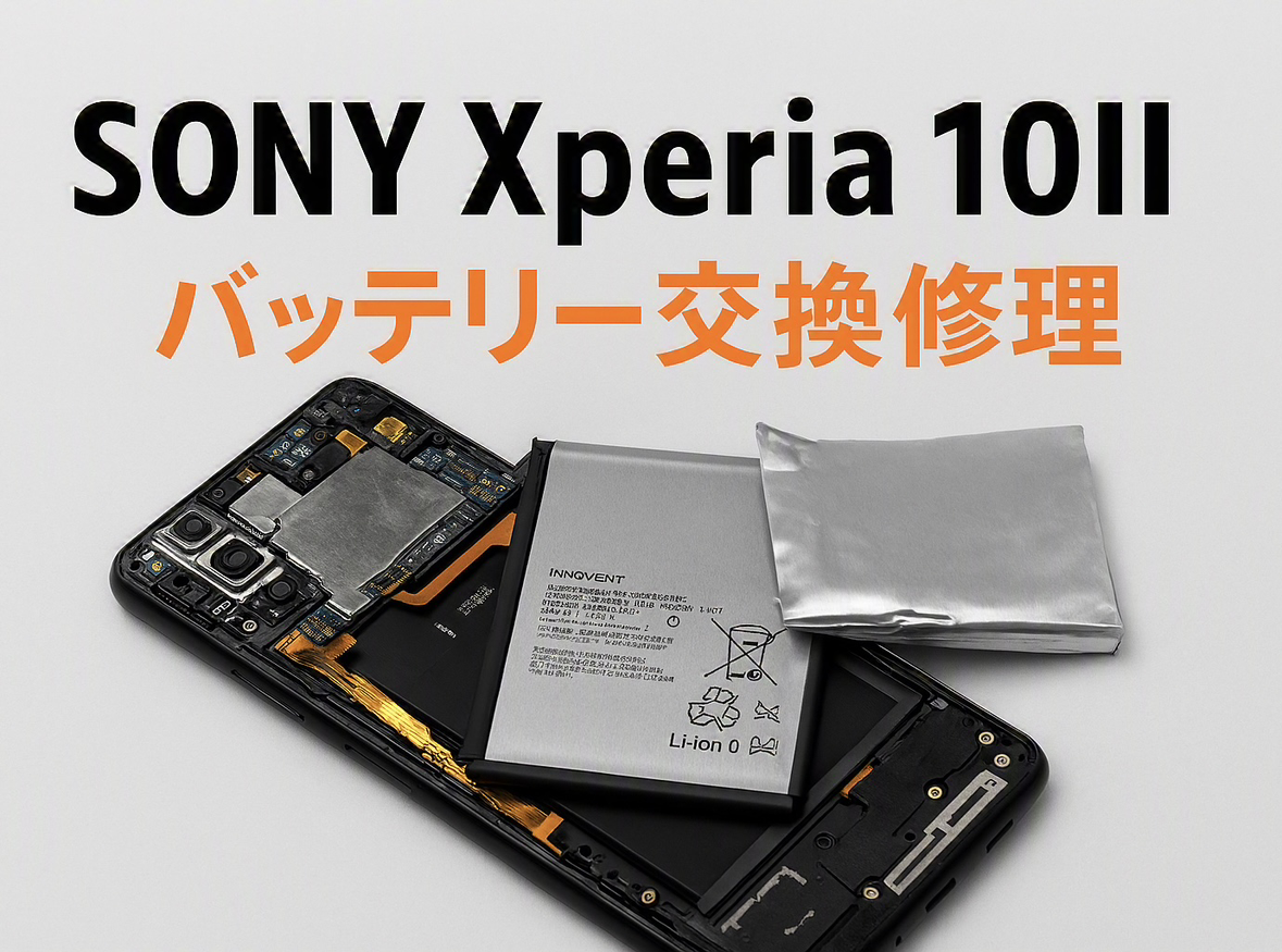 Xperia10 II（エクスペリア）のバッテリー交換修理を行いました｜【スマホ修理工房 渋谷店】